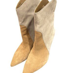 Dolce Vita Nestly Western Dress Booties – Size 12 – Dune Multi Suede